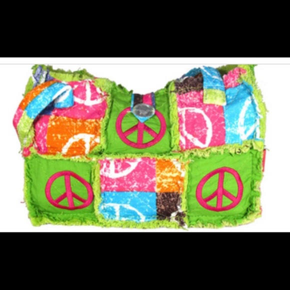 Vintage Handbags - Vintage Me Boho Hippy Patchwork Handbag
